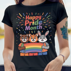 Happy Pride Month Svg Png Jpg | Rainbow LGBTQ T-shirt Design | Digital Download for Cricut & Sublimation